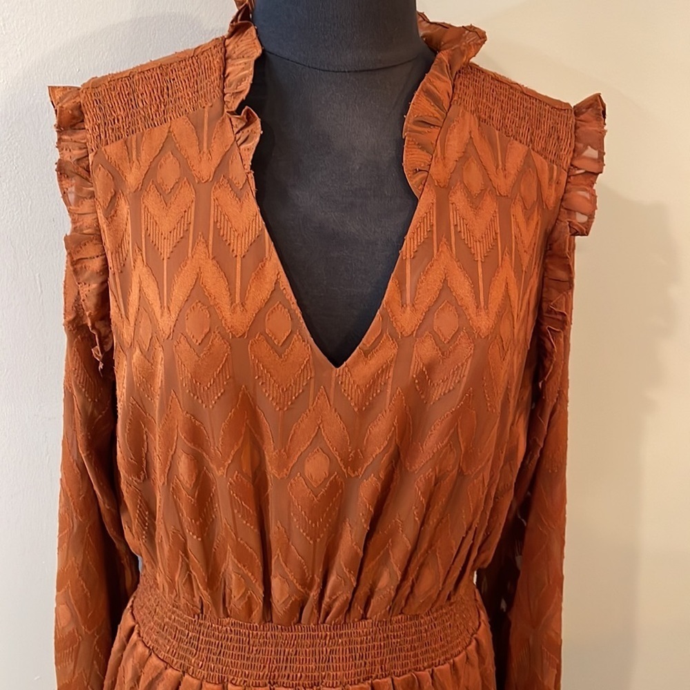 Vintage Style Ruffled Mini Dress - Picture 3 of 13
